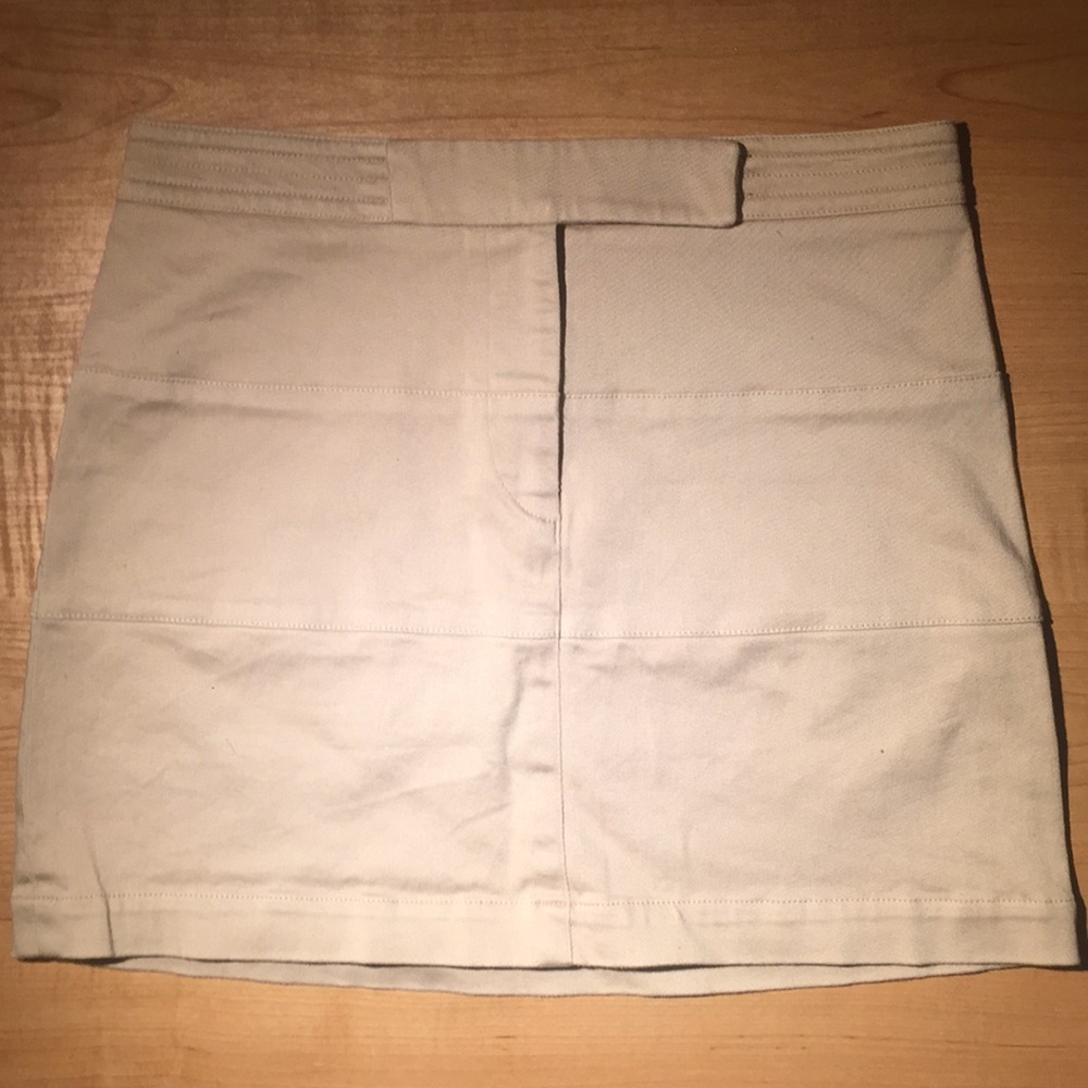 Bebe khaki mini skirt